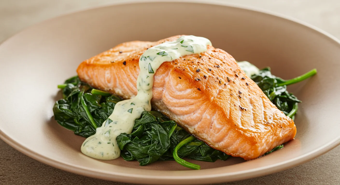 salmon spinach recipe