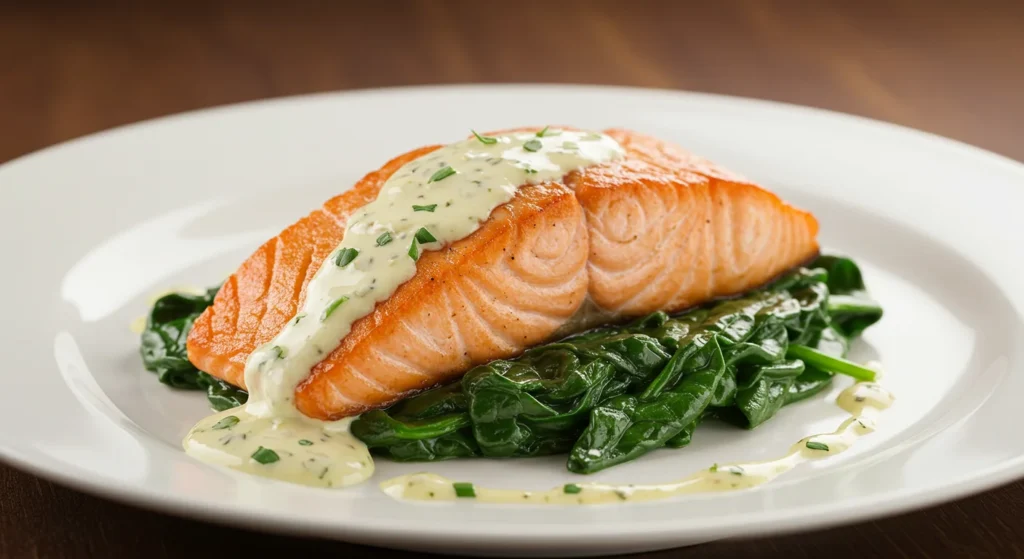 salmon spinach recipe